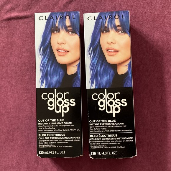 2X NEW Clairol Color Gloss Up Semi Permanent Hair Color, Out of the Blue Color - Picture 1 of 4